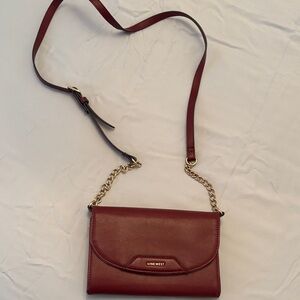 Nine West Wine Red Crossbody Bag